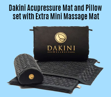 Dakini Acupressure Mat and Pillow Set with Extra Mini Massage mat