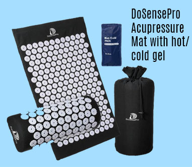 DoSensePro Acupressure Mat with hot/cold gel