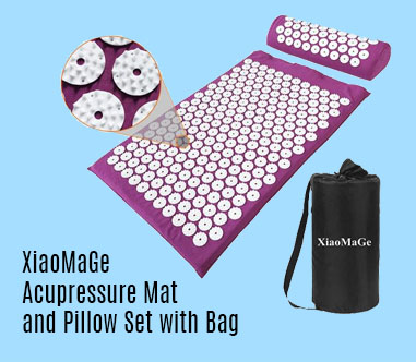 XiaoMaGe Acupressure-Mat and Pillow Set with bag