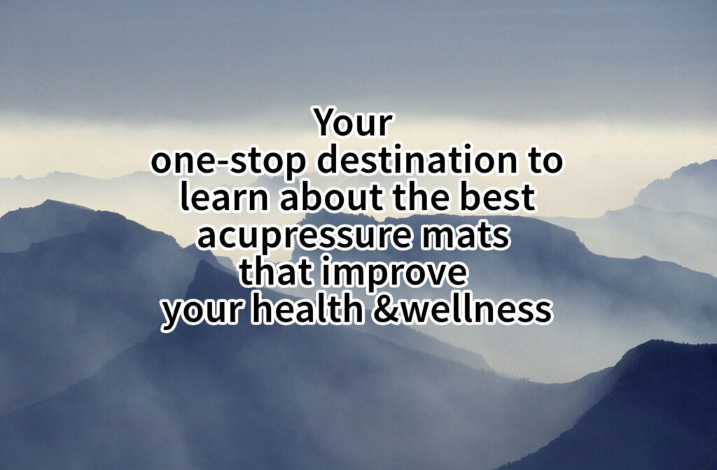 Image showing nature with caption on acupressure mats